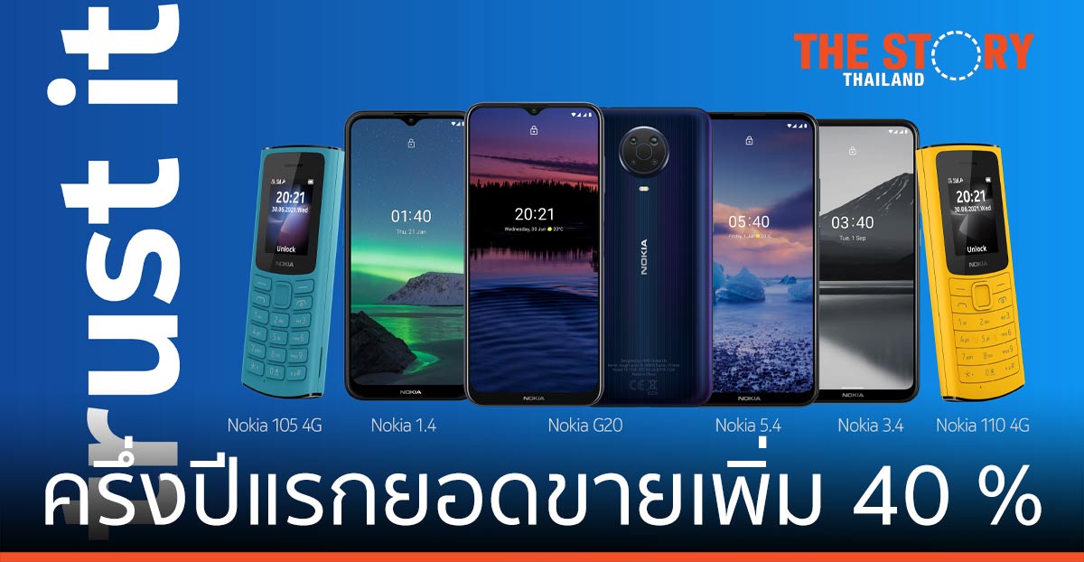 โนเกีย เผย ยอดขายครึ่งปีแรกโต 40 % หลังส่งฟีเจอร์โฟน-สมาร์ทโฟนคลุมตลาด