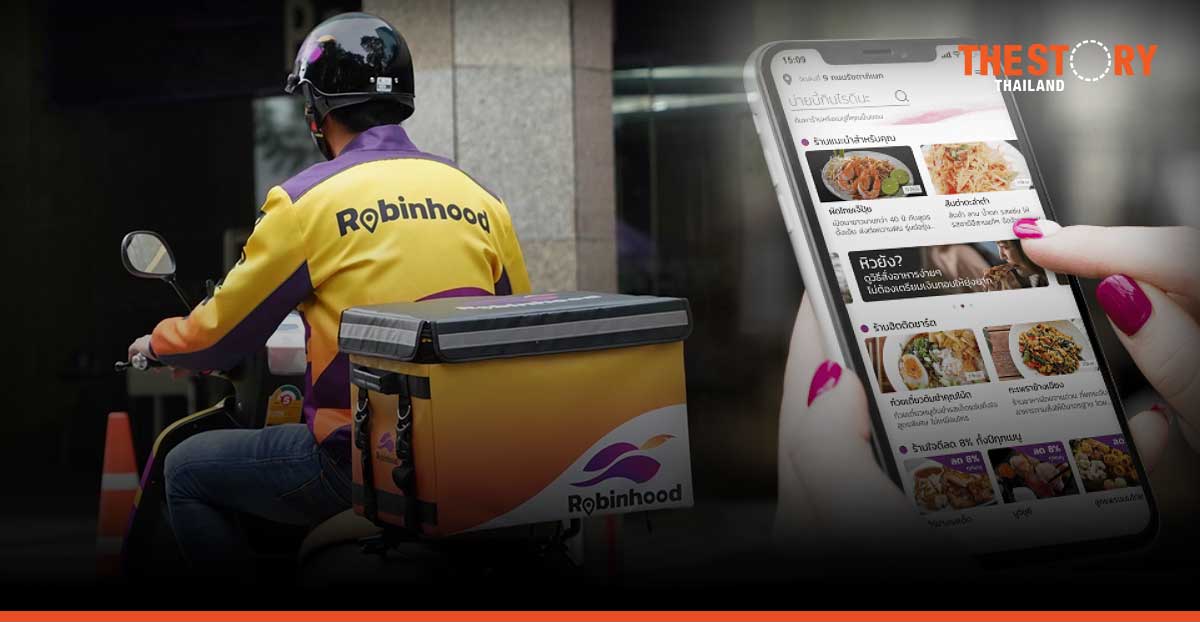 “Robinhood” now ranked the second most popular food delivery platform in Greater Bangkok after just 20 months since launch