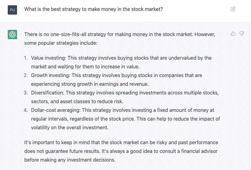 ChatGPT-Investment