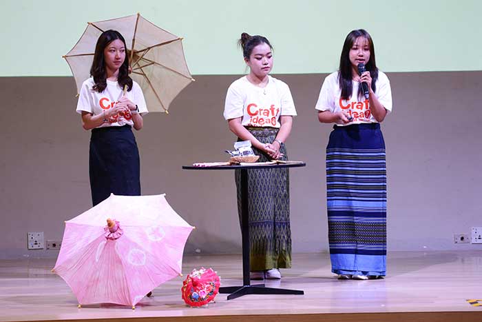 'TTU' ต่อยอดแบรนด์ผ่านจุดเด่น 2 ชุมชน สู่สินค้าร่มล้านนาผ้ามัดย้อมใบชา