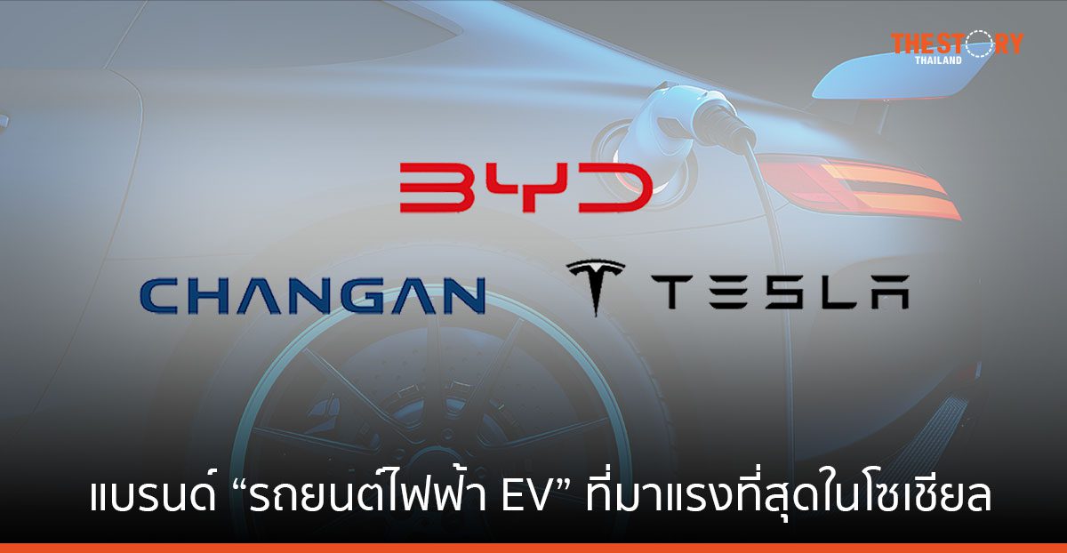 BYD, CHANGAN และ Tesla แบรนด์ “รถยนต์ไฟฟ้า EV” ที่มาแรงที่สุดในโซเชียล